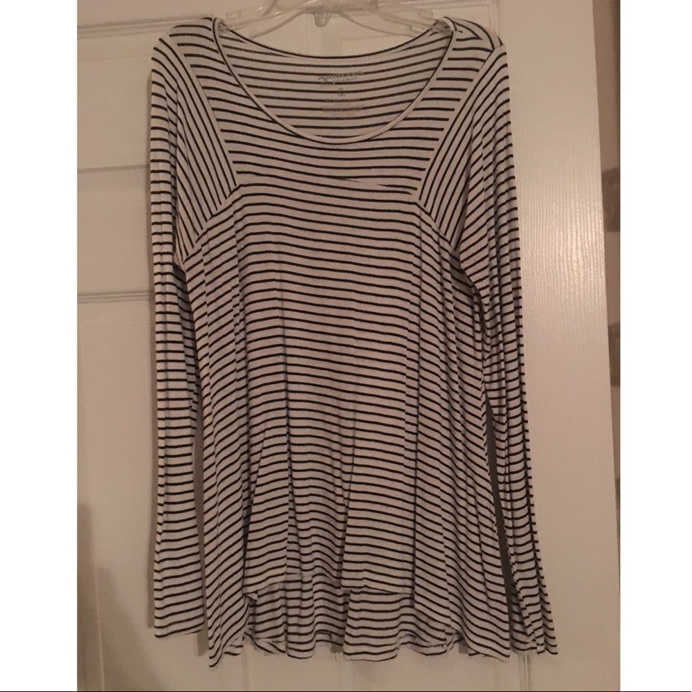 Black and white striped shirt